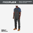 Milwaukee FREEFLEX Men's 38x30 Gray Unlined Bib Overalls Image 4