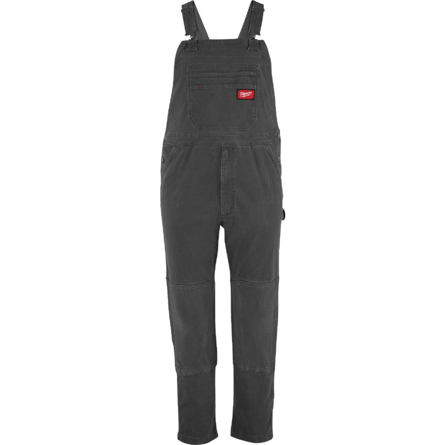Milwaukee FREEFLEX Men's 38x30 Gray Unlined Bib Overalls Image 1