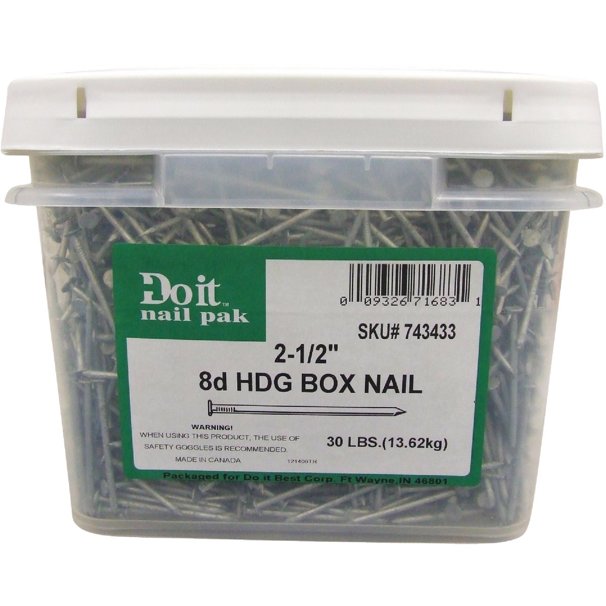 Grip-Rite 2-1/2 In. x 11.5 ga x 8d Hot Galvanized Box Nails (4350 Ct., 30 Lb.) Image 2