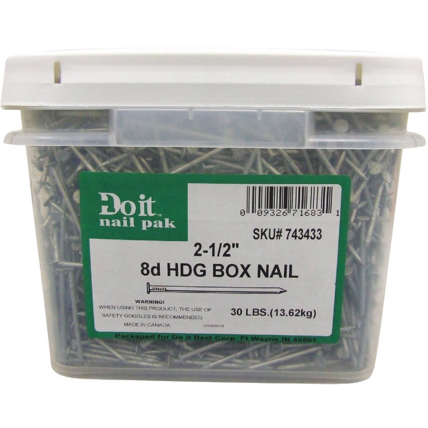 Grip-Rite 2-1/2 In. x 11.5 ga x 8d Hot Galvanized Box Nails (4350 Ct., 30 Lb.) Image 2