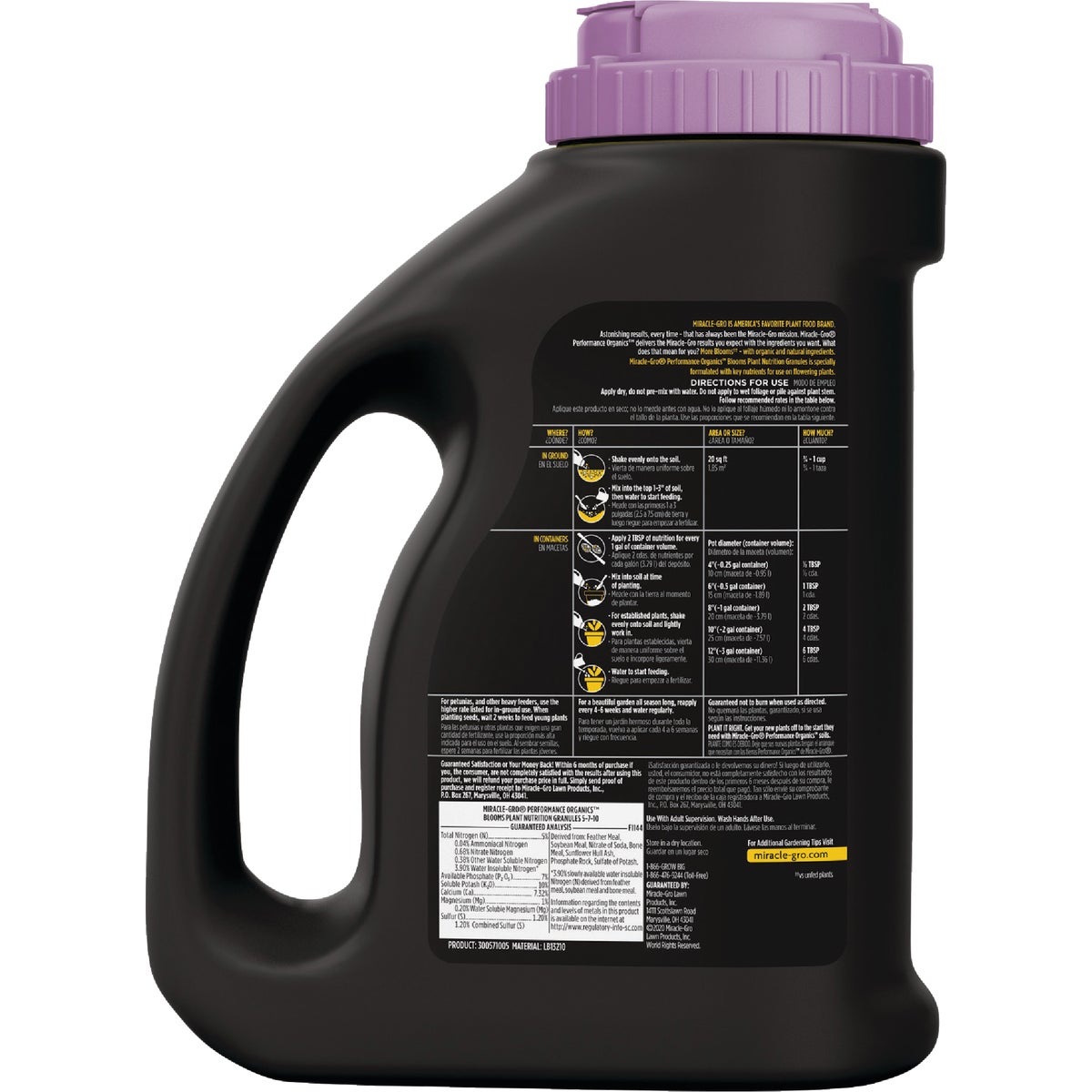 Miracle-Gro Performance Organics 2.5 Lb. Blooms Plant Nutrition Granules Image 3