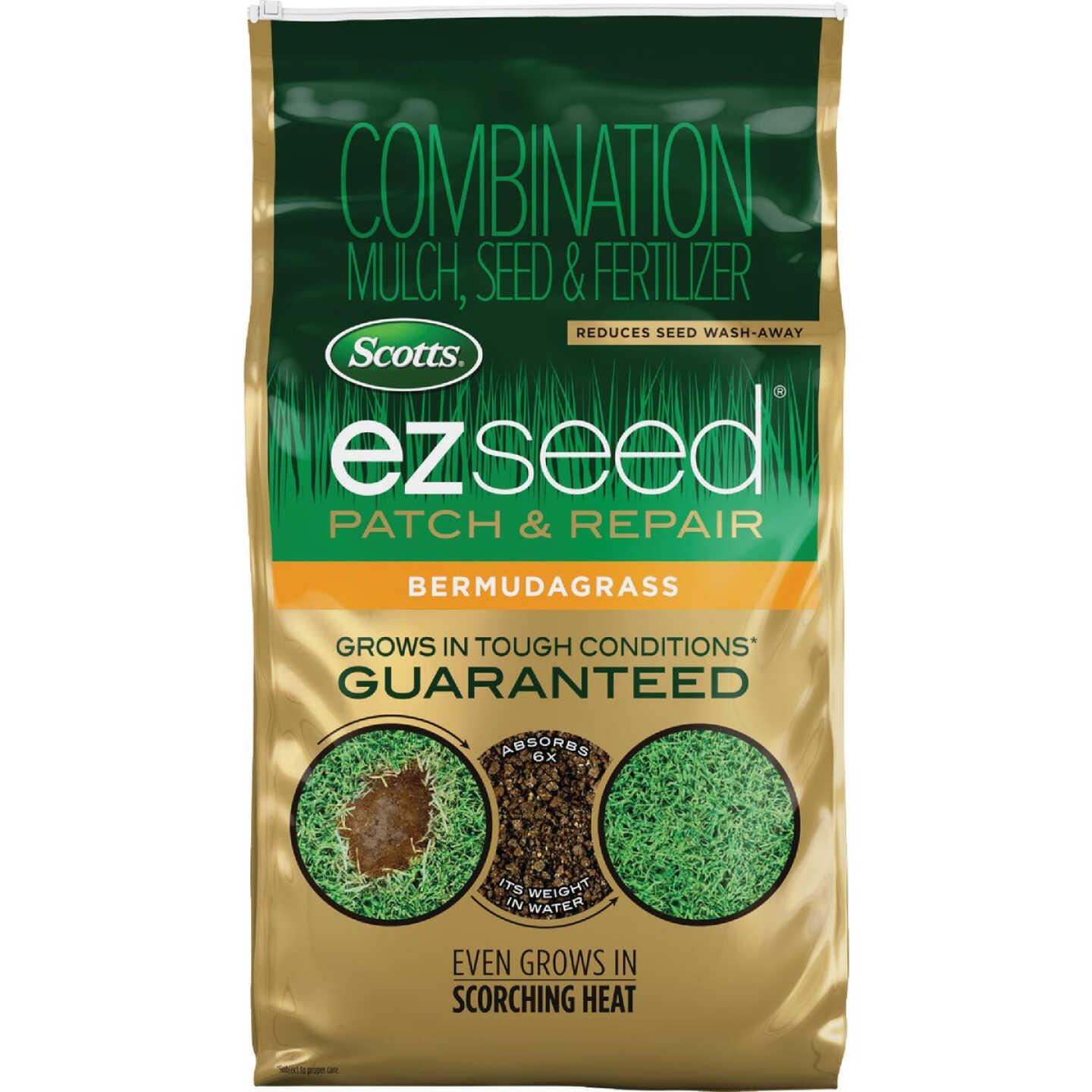 Scotts EZ Seed 10 Lb. 225 Sq. Ft. Patch & Repair for Bermudagrass Mulch, Seed and Fertilizer Combination Image 1