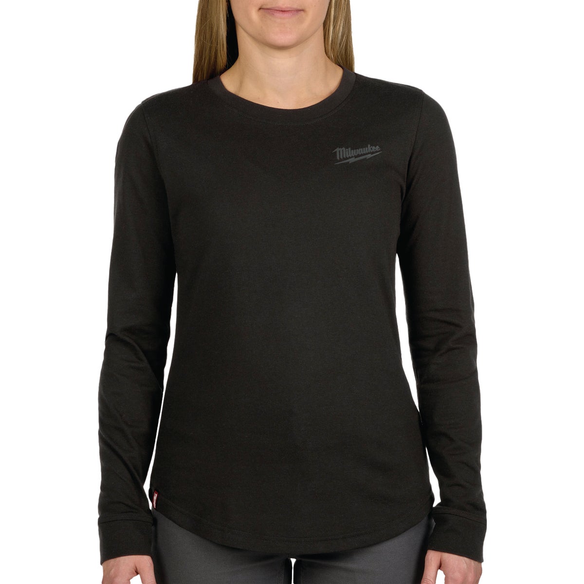 Milwaukee FREEFLEX Women's Medium Black Long Sleeve Hybrid T-Shirt Image 1