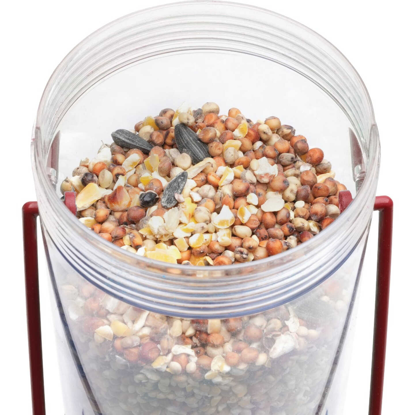 Perky-Pet Red 2-In-1 Tube Bird Feeder Image 4