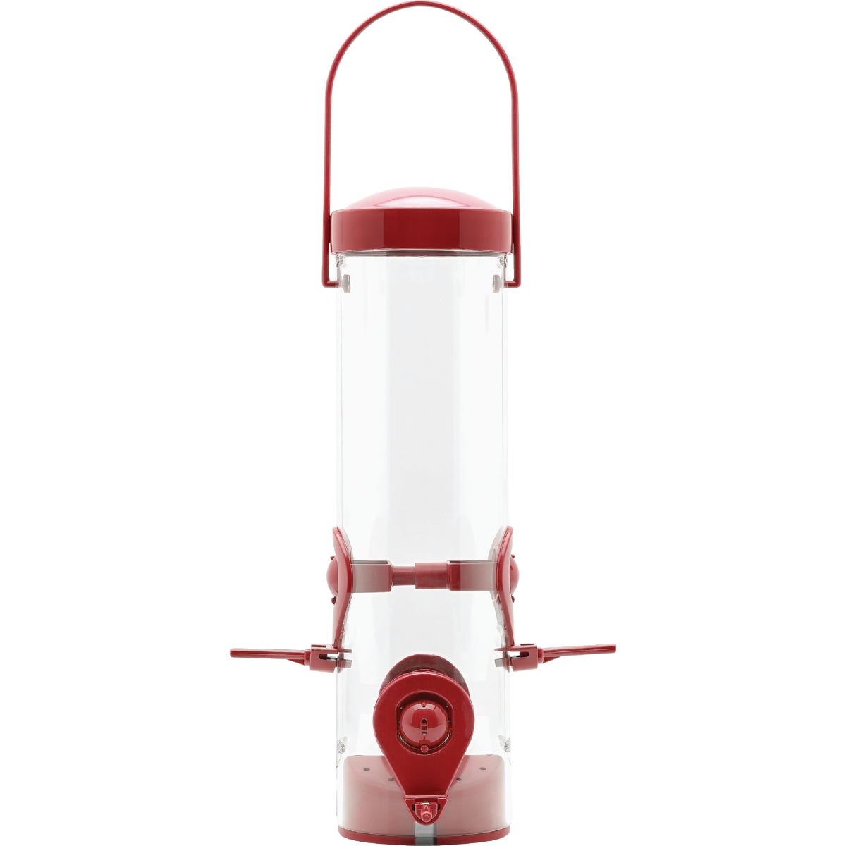 Perky-Pet Red 2-In-1 Tube Bird Feeder