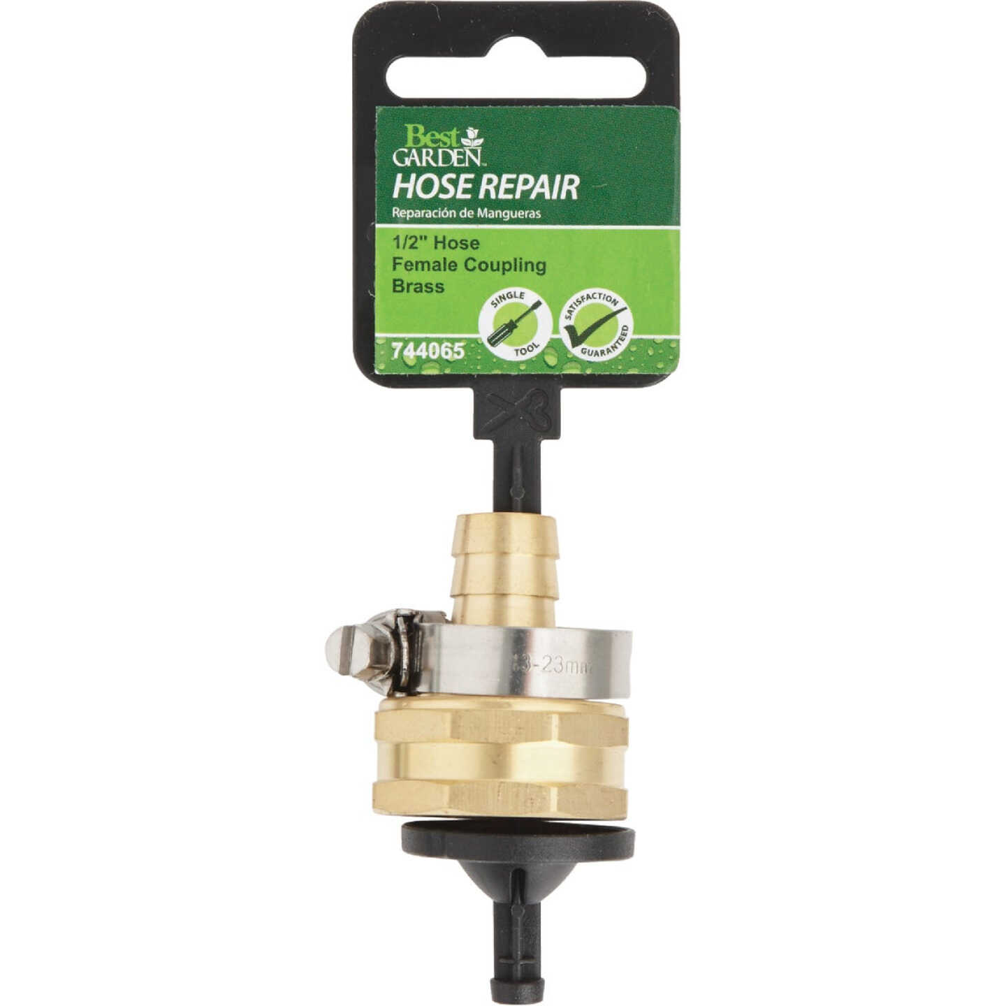 Best Garden 1/2 In. Female Brass Hose End Repair Hose Coupling Image 2