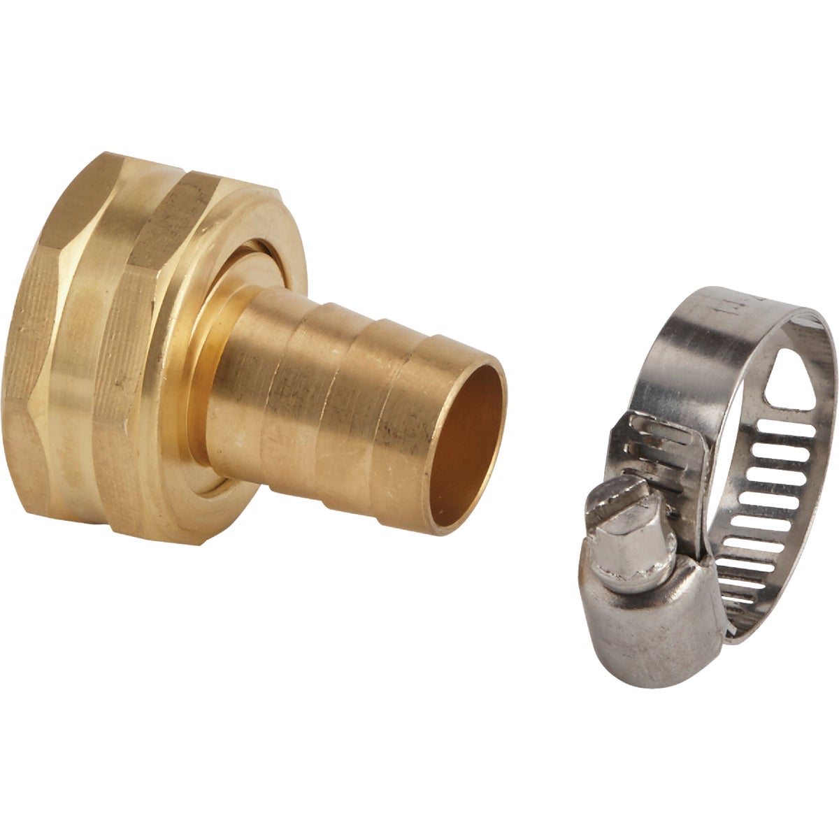 Best Garden 5/8 In. Female Brass Hose End Repair Hose Coupling Image 1