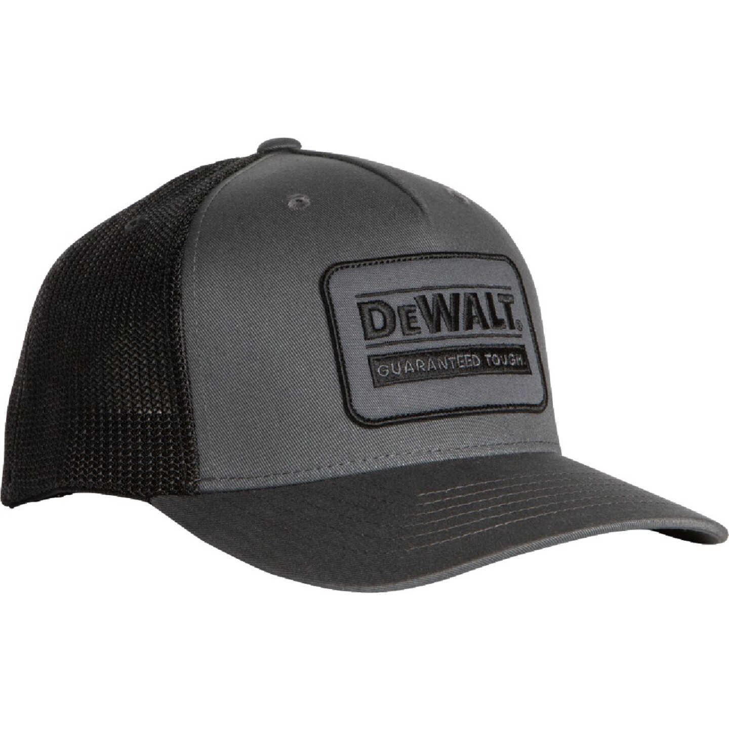 DEWALT Oakdale Gray Patch & Black Mesh Trucker Hat Image 1