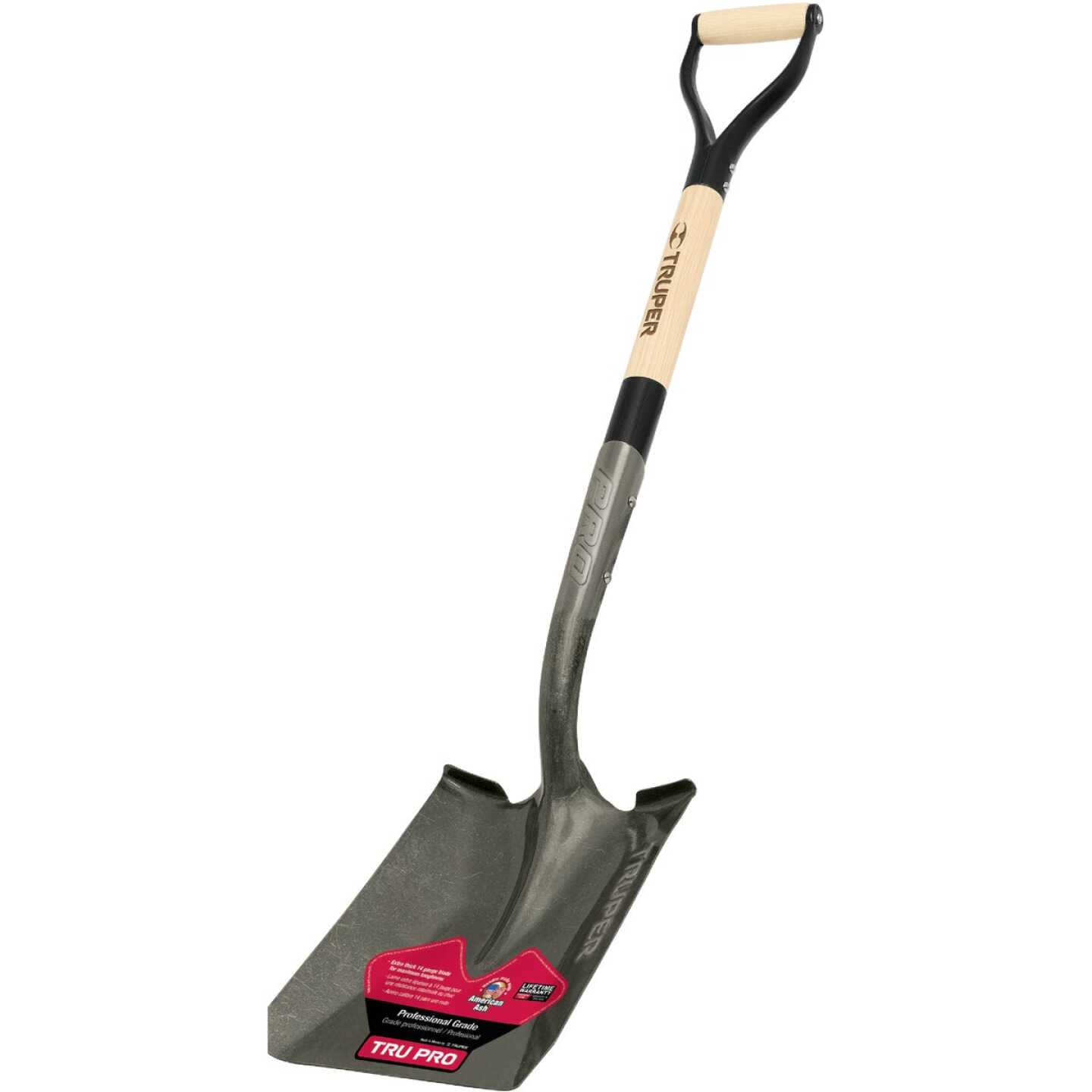 Truper Tru Pro 30 In. Wood D-Handle Square Point Shovel Image 1