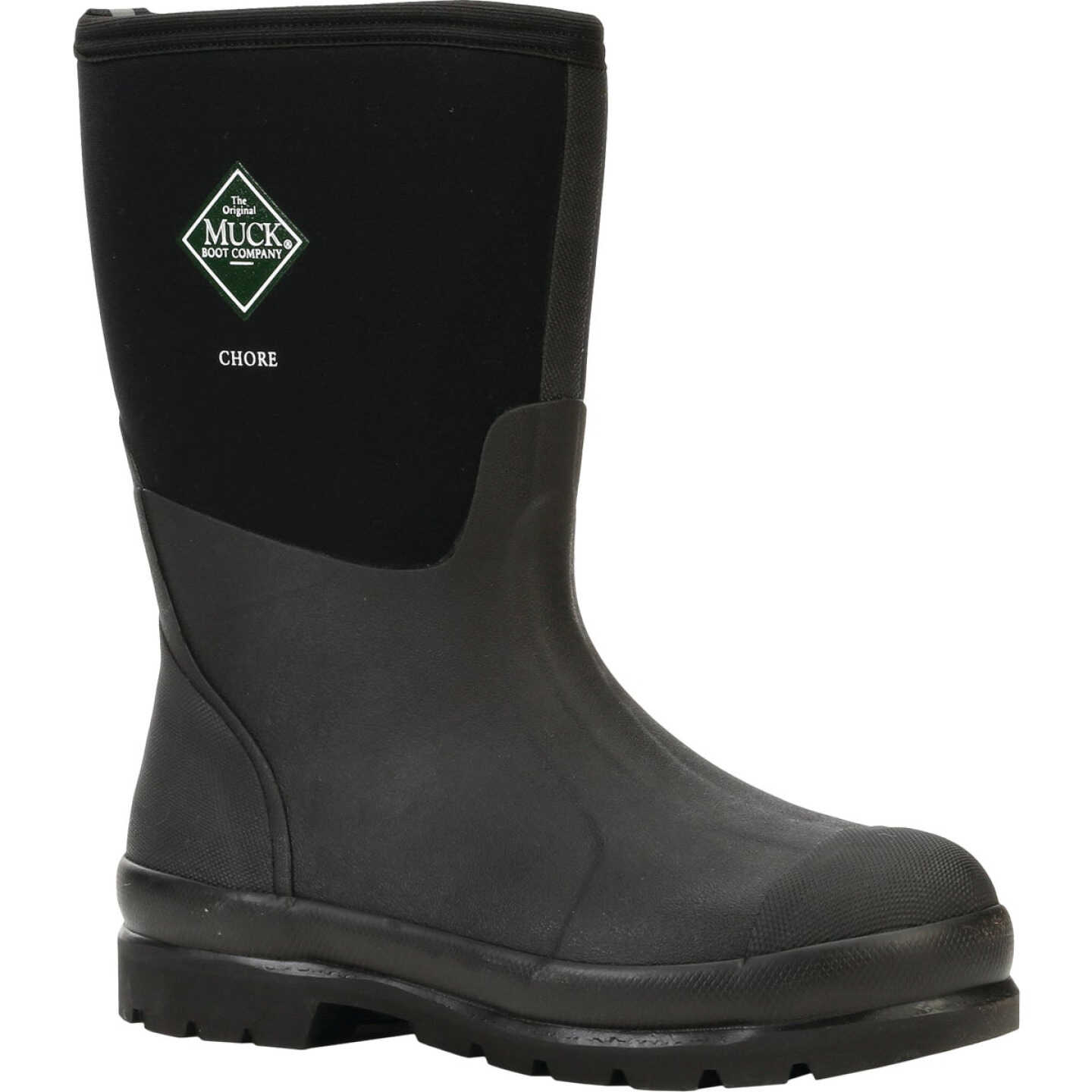 The Muck Boot Company Chore Mid Men's Black Rubber Work Boot, Size 12 Image 1
