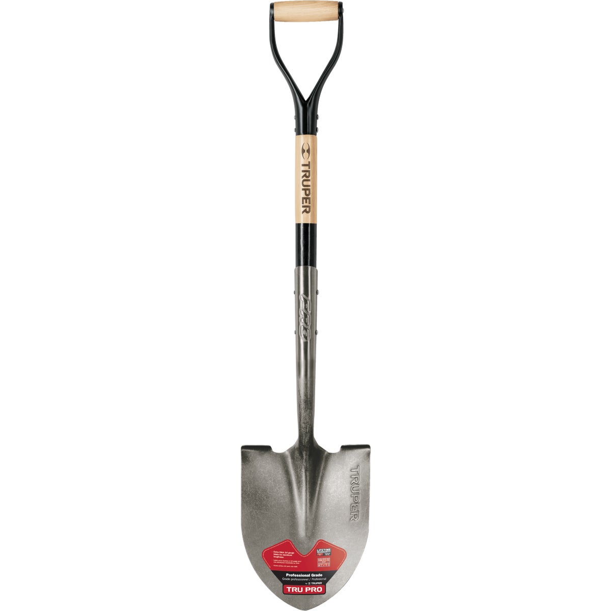 Truper Tru Pro 30 In. Wood D-Handle Round Point Shovel Image 2