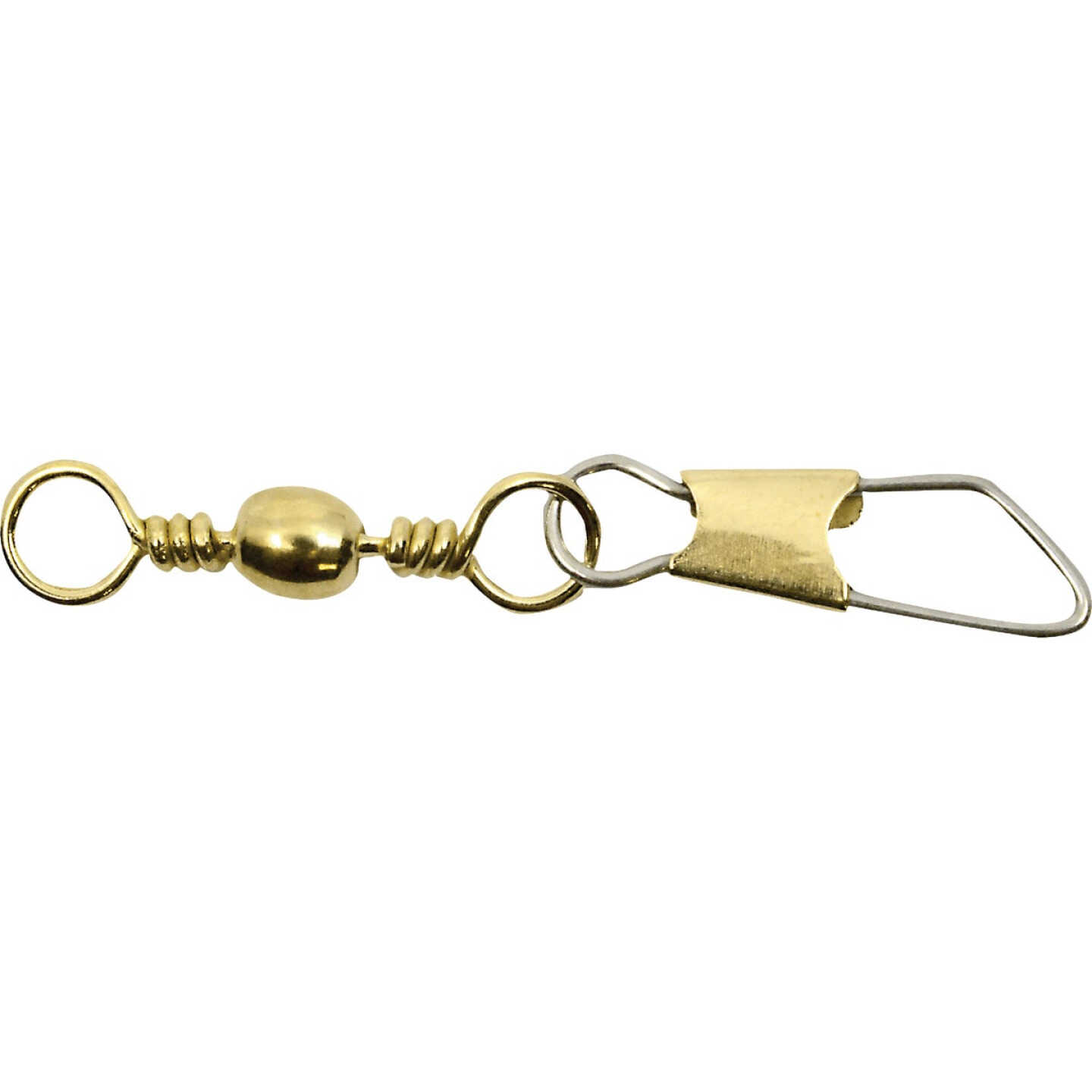Vanguard Size 8 Brass Barrel Swivel with Safety Snaps (8-Pack) Image 2