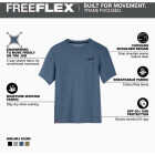Milwaukee FREEFLEX Men's XL Blue Hybrid Short Sleeve Work Shirt Image 2