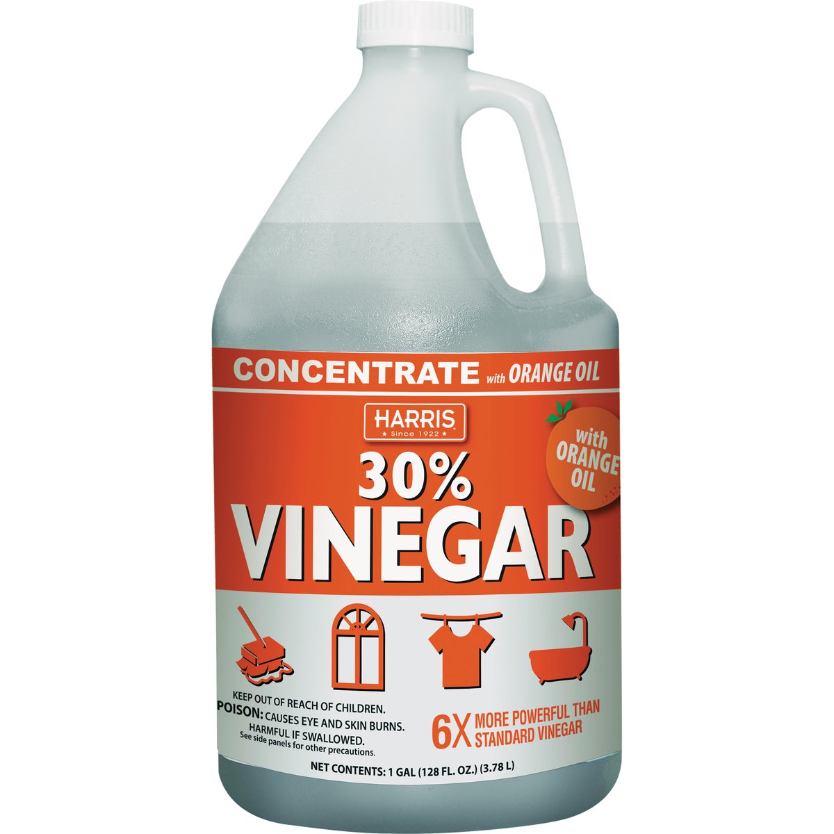 Harris 30% Vinegar Concentrate with Orange Oil, 1 Gal.