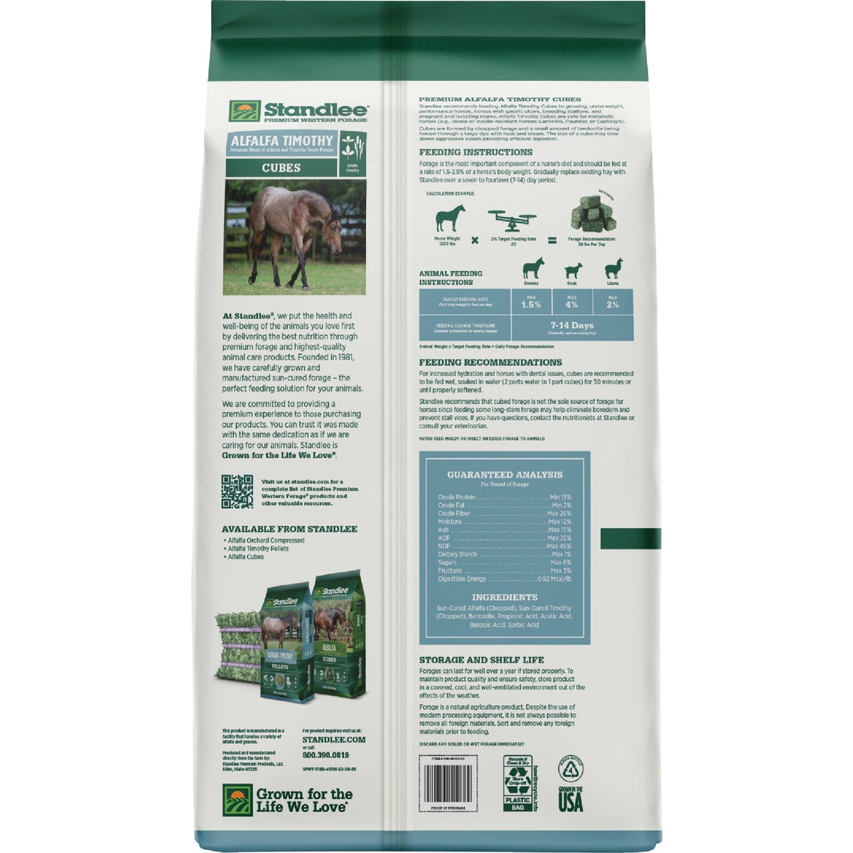 Standlee Premium Western Forage 40 Lb. Alfalfa & Timothy Cubes Image 7
