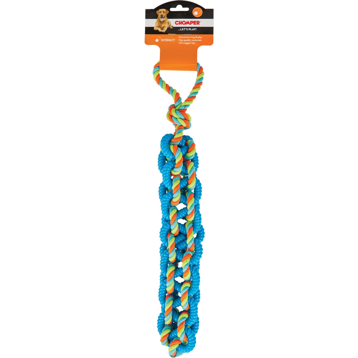 Boss Pet Chomper Braided TPR Rope Tug Dog Toy Image 2