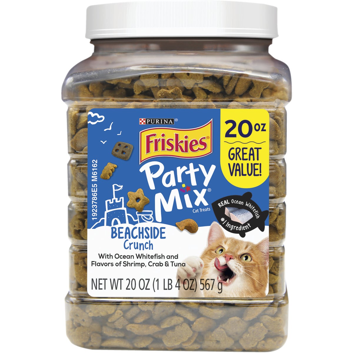 Purina Party Mix Beachside-Shrimp, Crab, & Tuna 20 Oz. Cat Treat Image 1
