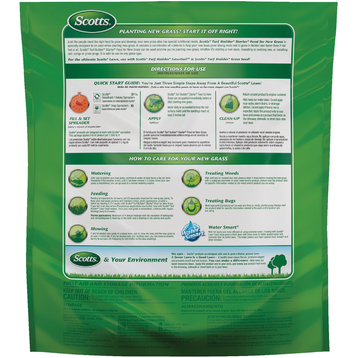 Scotts Turf Builder 3 Lb. 1000 Sq. Ft. Starter Food For New Grass Image 3