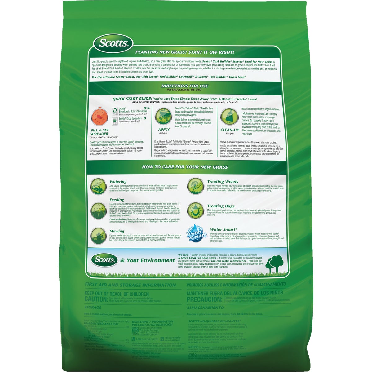 Scotts Turf Builder 15 Lb. 5000 Sq. Ft. Starter Food For New Grass Image 4