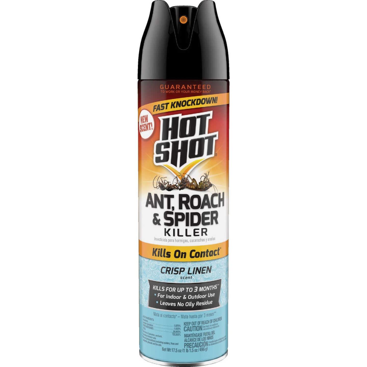 Hot Shot 17.5 Oz. Crisp Linen Scent Aerosol Spray Ant, Roach, & Spider Killer Image 1