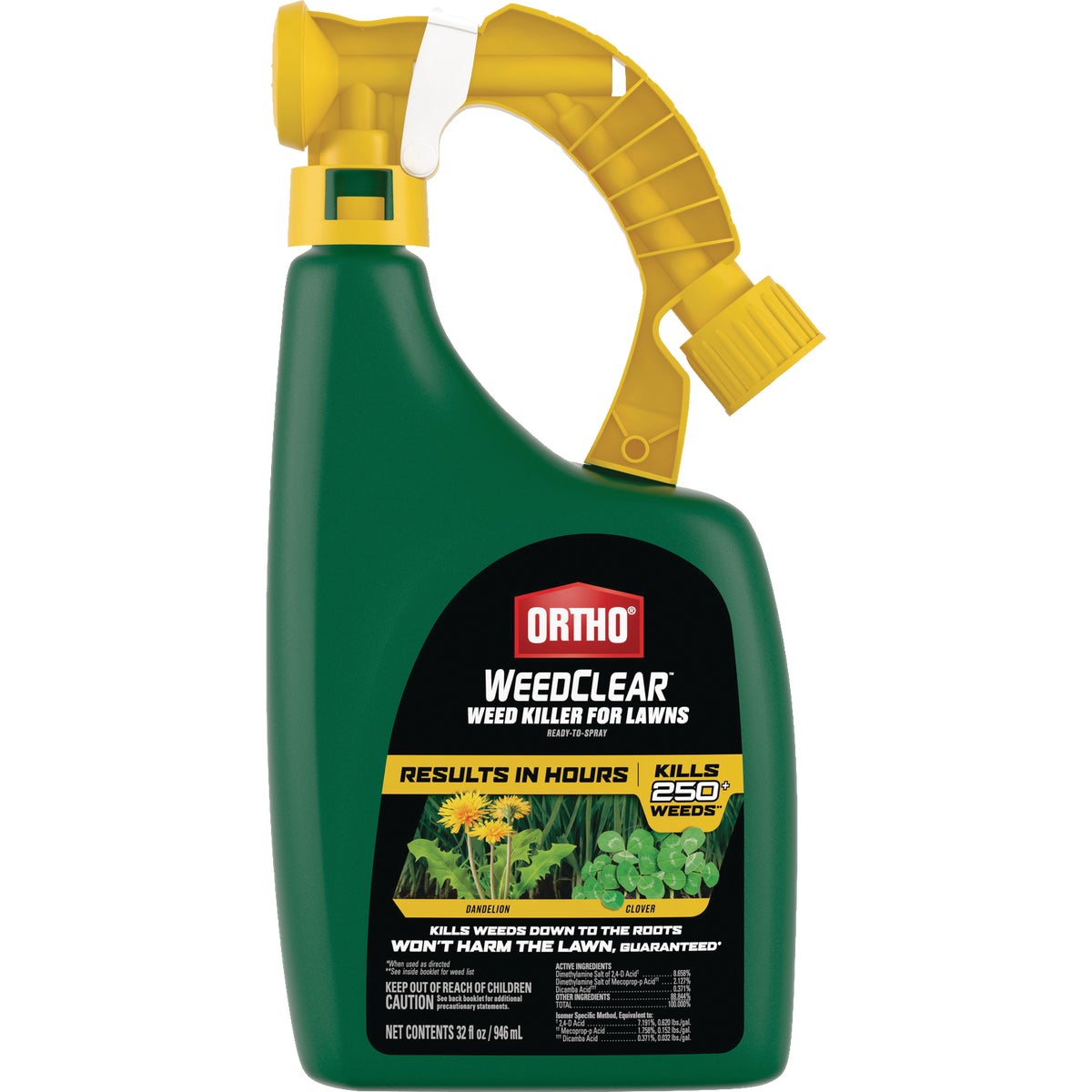 Ortho WeedClear 32 Oz. Ready To Spray Hose End Weed Killer For Lawns