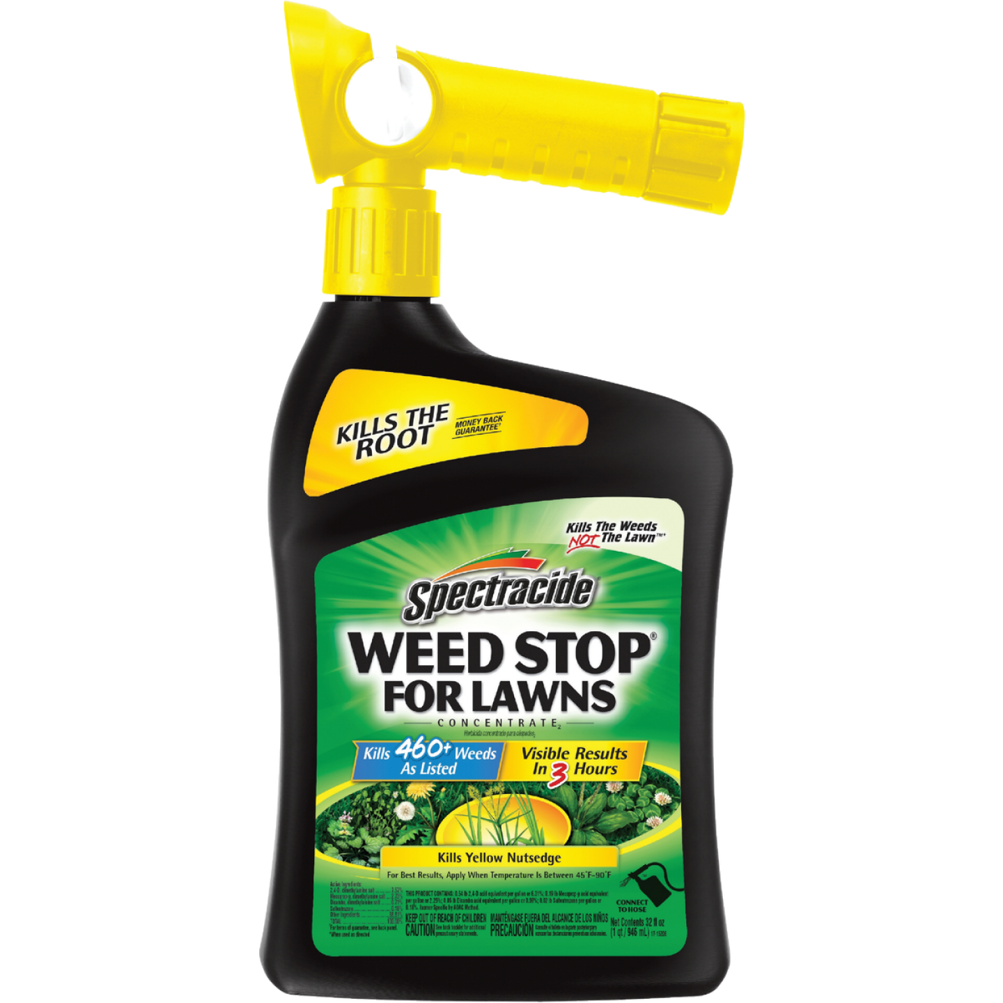 Spectracide Weed Stop For Lawns 32 Oz. Concentrate Ready To Spray Hose End Weed Killer Image 1