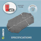 Klymit Luxe Gray Camping Pillow Image 6