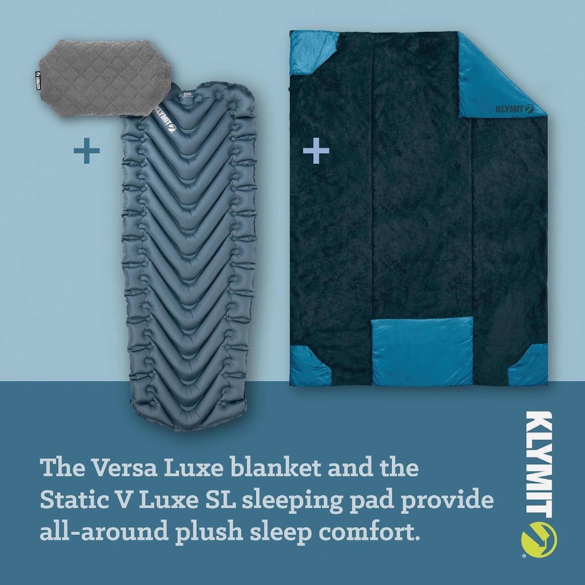 Klymit Luxe Gray Camping Pillow Image 7