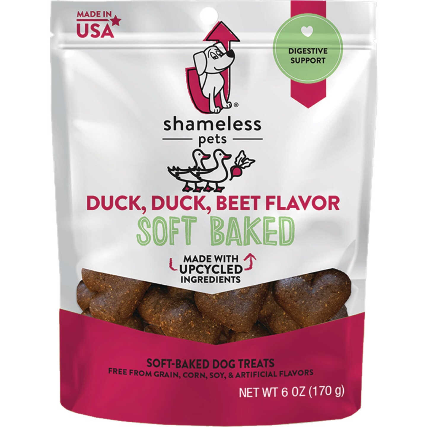 Shameless Pets Duck, Duck, Beet Soft Baked Dog Treat, 6 Oz. Image 1