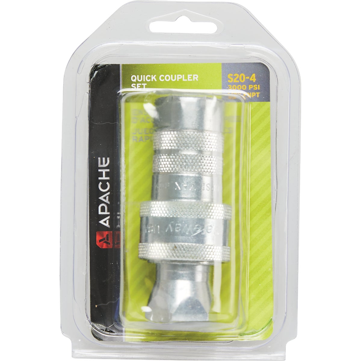 Apache 1/2 In. FNPT Steel Zinc-Plated Hydraulic Hose Coupler Image 2