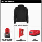 Milwaukee M12 Men's Large Black Full-Zip Heated Hoodie Image 5