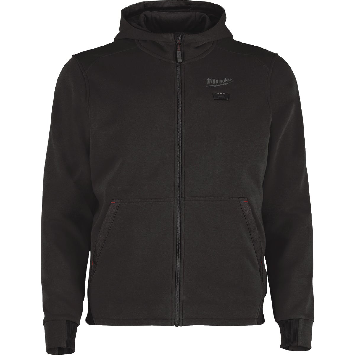 Milwaukee M12 Men's Large Black Full-Zip Heated Hoodie Image 1