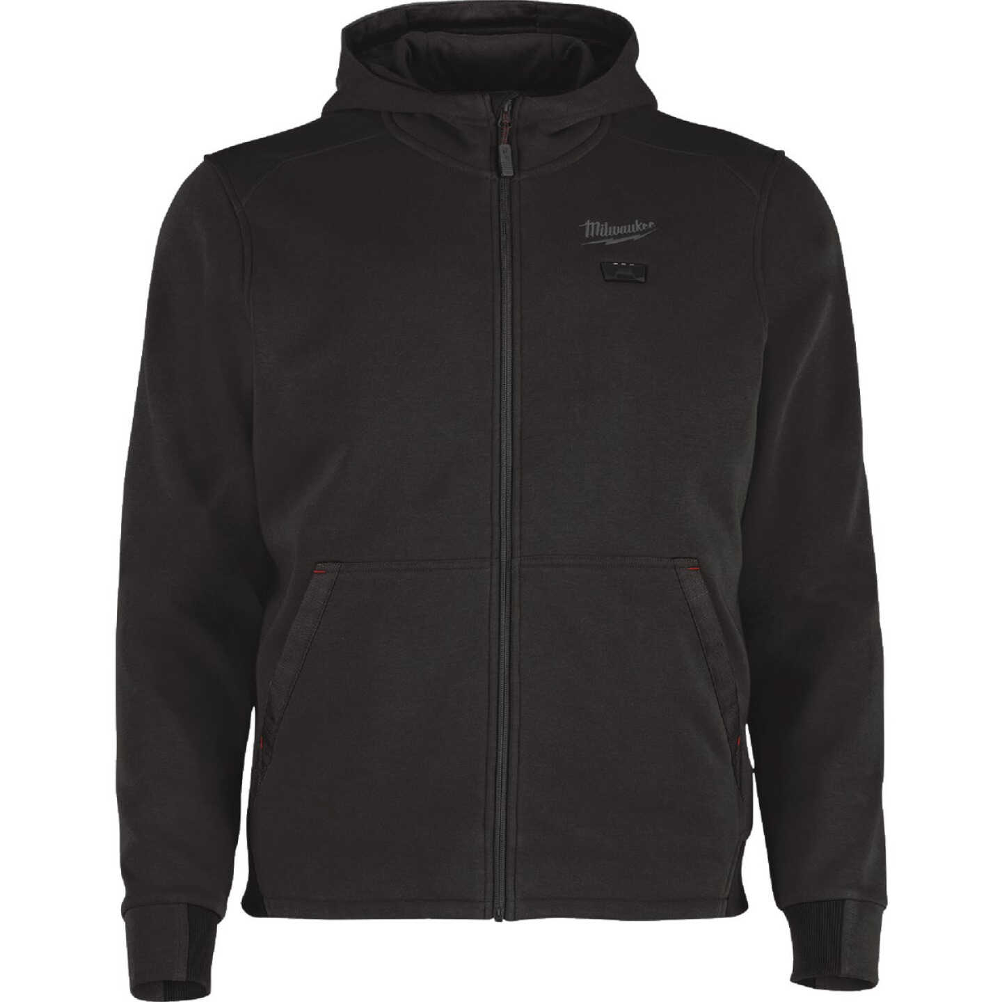 Milwaukee M12 Men's Large Black Full-Zip Heated Hoodie Image 1