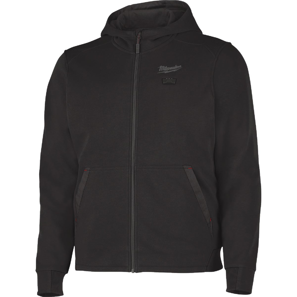 Milwaukee M12 Men's Large Black Full-Zip Heated Hoodie Image 7