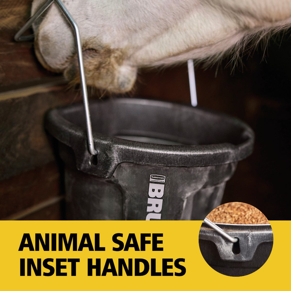 Rubbermaid Commercial Brute 5 Gal. 3-in-1 Flat Back Bucket Image 3