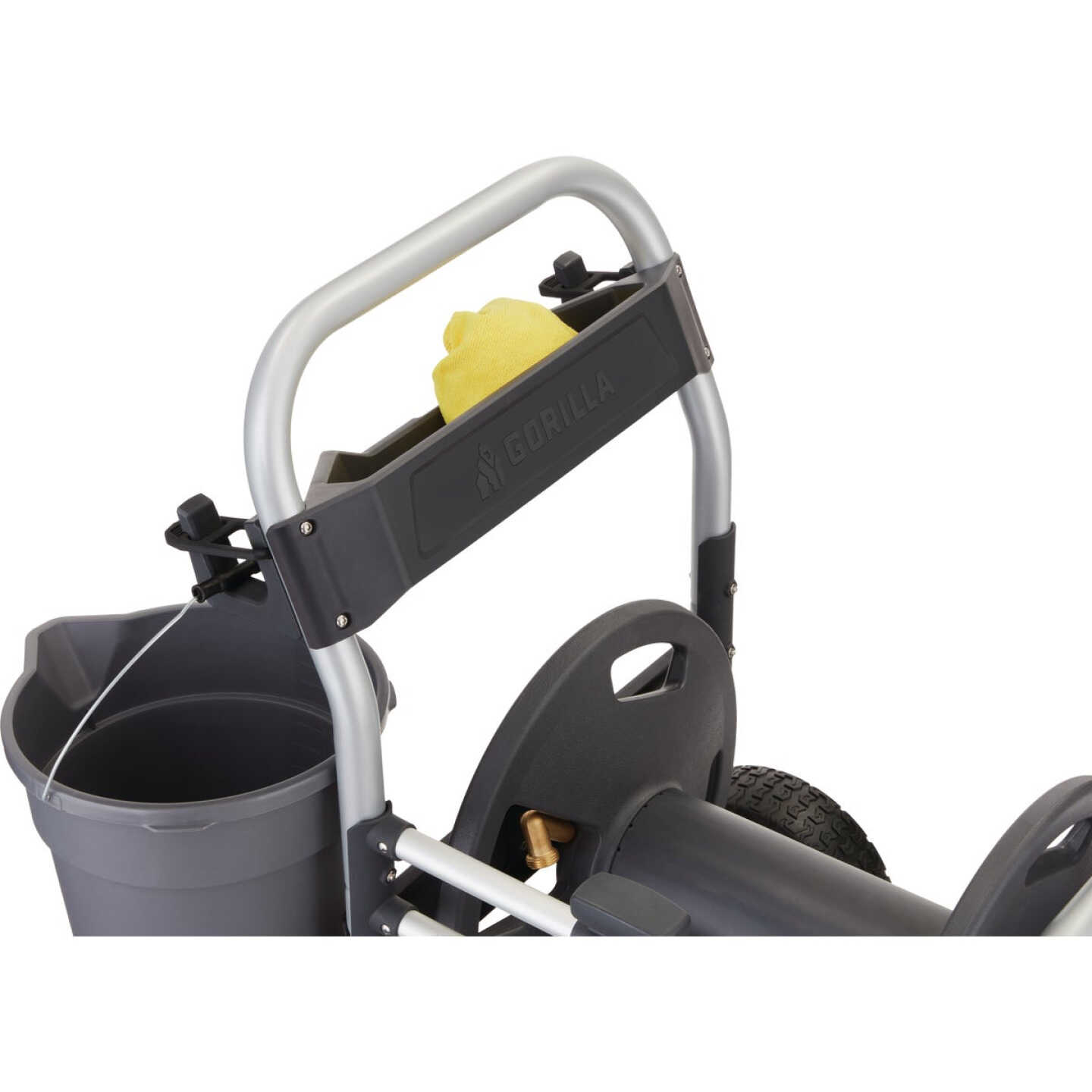Gorilla Carts 250 Ft. Heavy Duty Hose Reel Cart Image 3