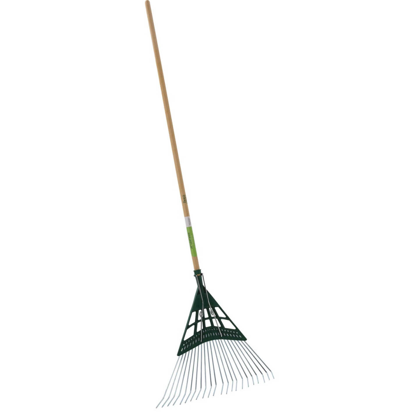 Best Garden 20 In. Steel Leaf Rake with 48 In. Wood Handle (22-Tine) Image 1