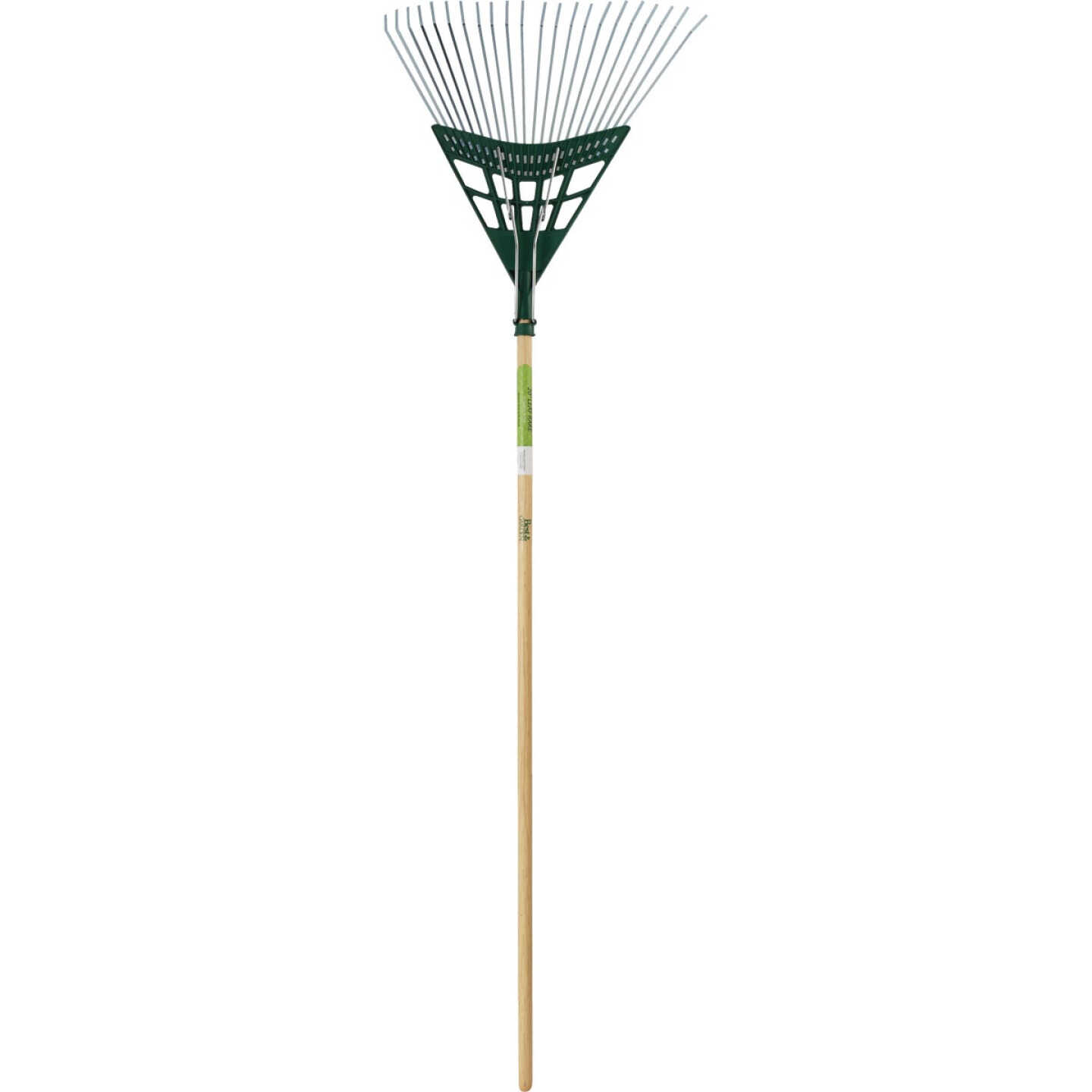 Best Garden 20 In. Steel Leaf Rake with 48 In. Wood Handle (22-Tine) Image 2