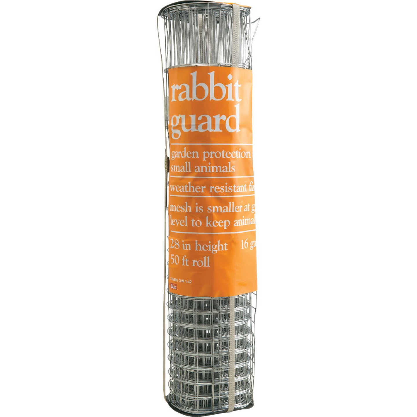 Rabbit Guard 28 In. H. x 50 Ft. L. Galvanized Wire Garden Fence, Silver Image 2