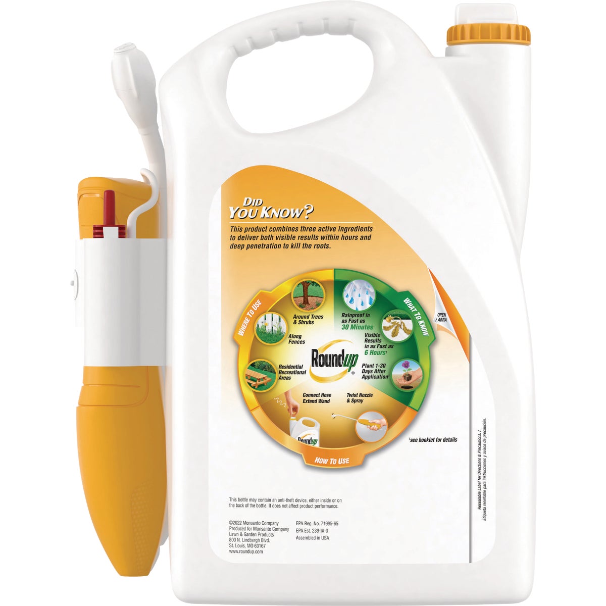 Roundup 1 Gal. Exclusive Formula Poison Ivy Plus Tough Brush Killer with Comfort Wand Image 2