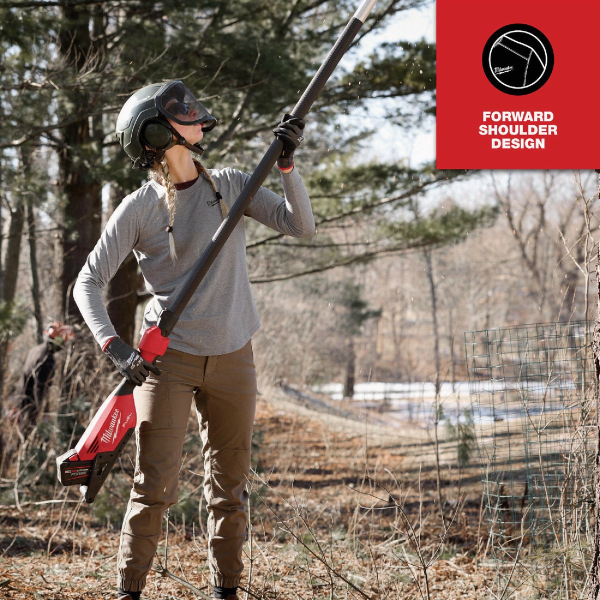 Milwaukee FREEFLEX Women's XL Gray Long Sleeve Hybrid T-Shirt Image 5