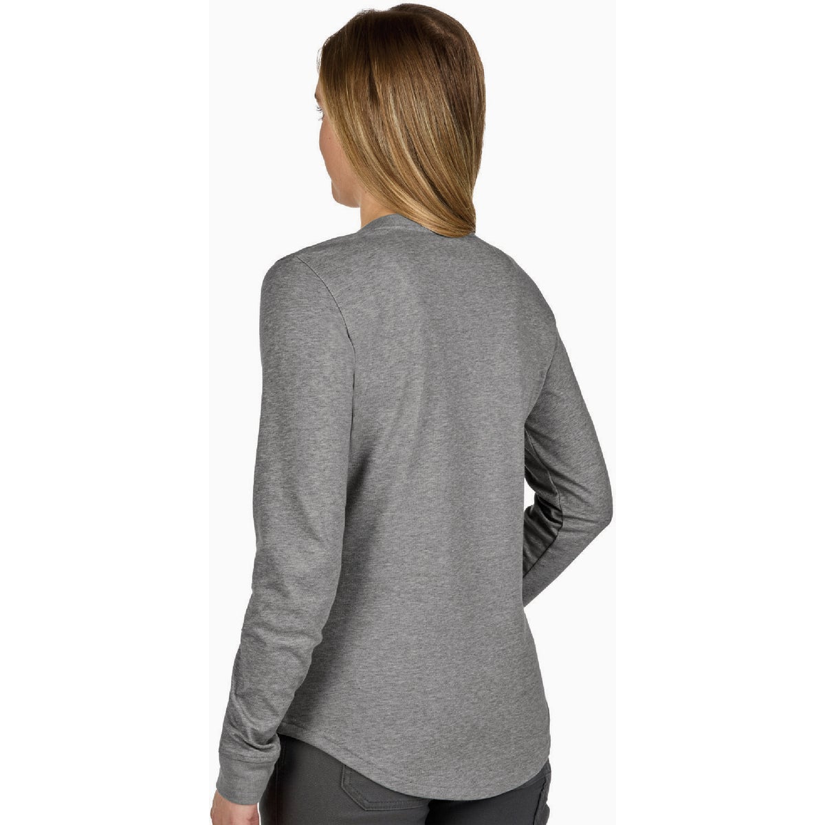 Milwaukee FREEFLEX Women's XL Gray Long Sleeve Hybrid T-Shirt Image 7
