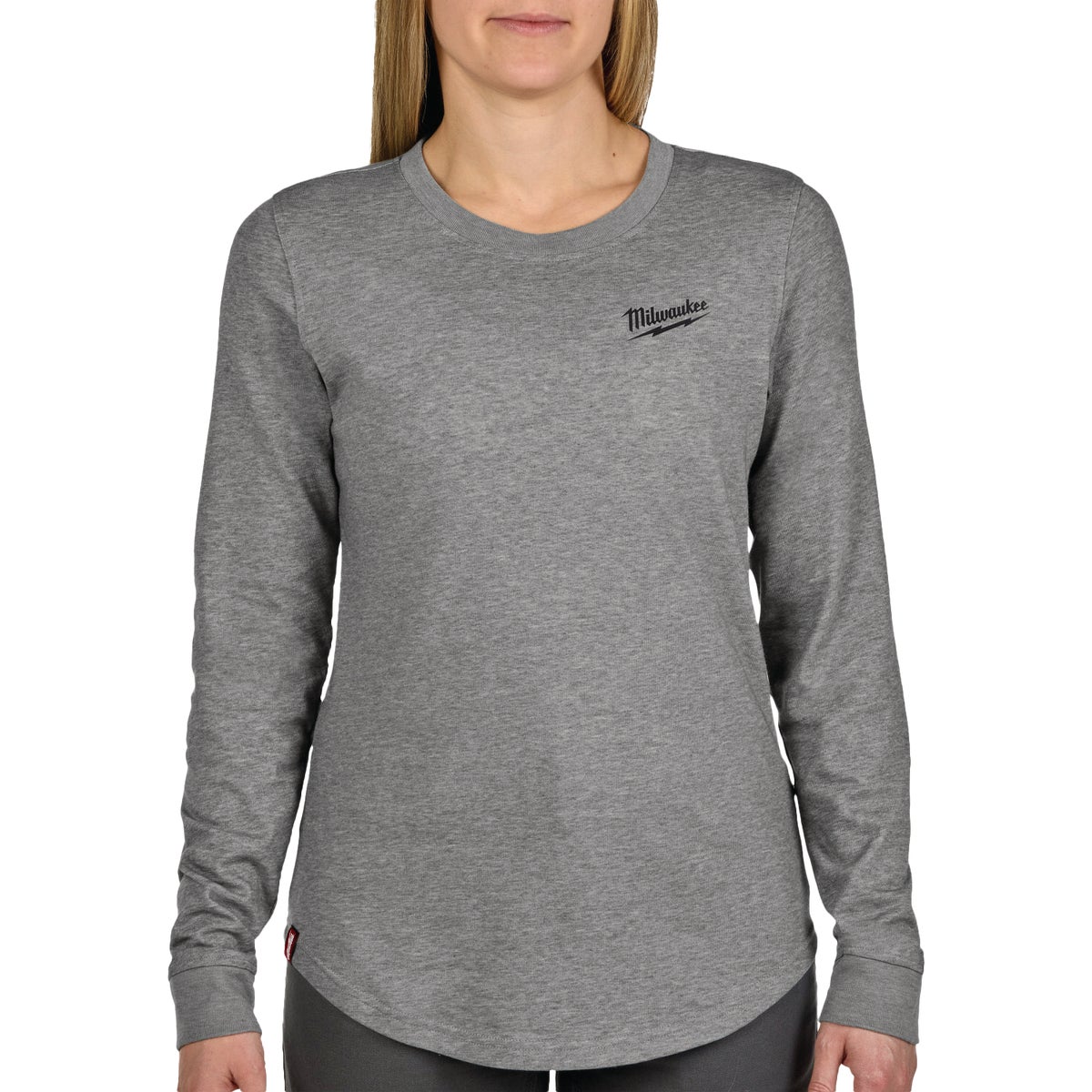 Milwaukee FREEFLEX Women's XL Gray Long Sleeve Hybrid T-Shirt Image 1