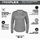 Milwaukee FREEFLEX Women's XL Gray Long Sleeve Hybrid T-Shirt Image 2