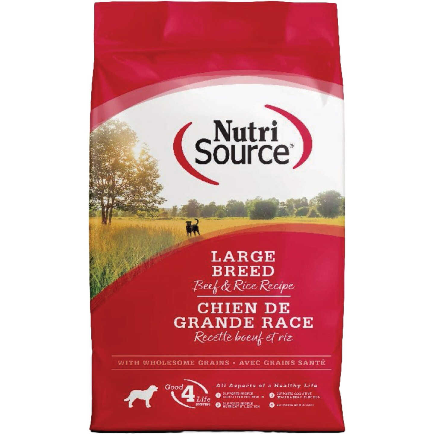 NutriSource 12 Lb. Beef & Rice Recipe Dog Food Image 1
