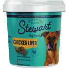 Stewart 3 Oz. Tub Freeze-Dried Chicken Liver Dog Treat Image 1