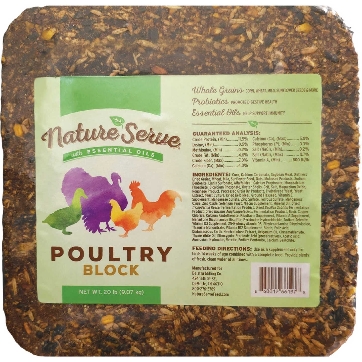 NatureServe 20 Lb. Poultry Block Image 1