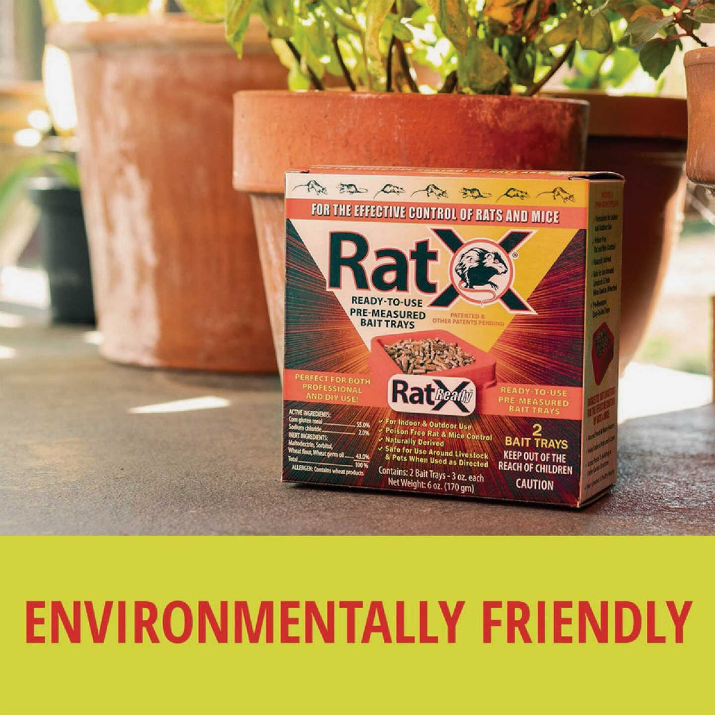 RatX Non-Toxic Ready-to-Use Bait Trays for Mice and Rats (2-Pack) Image 3