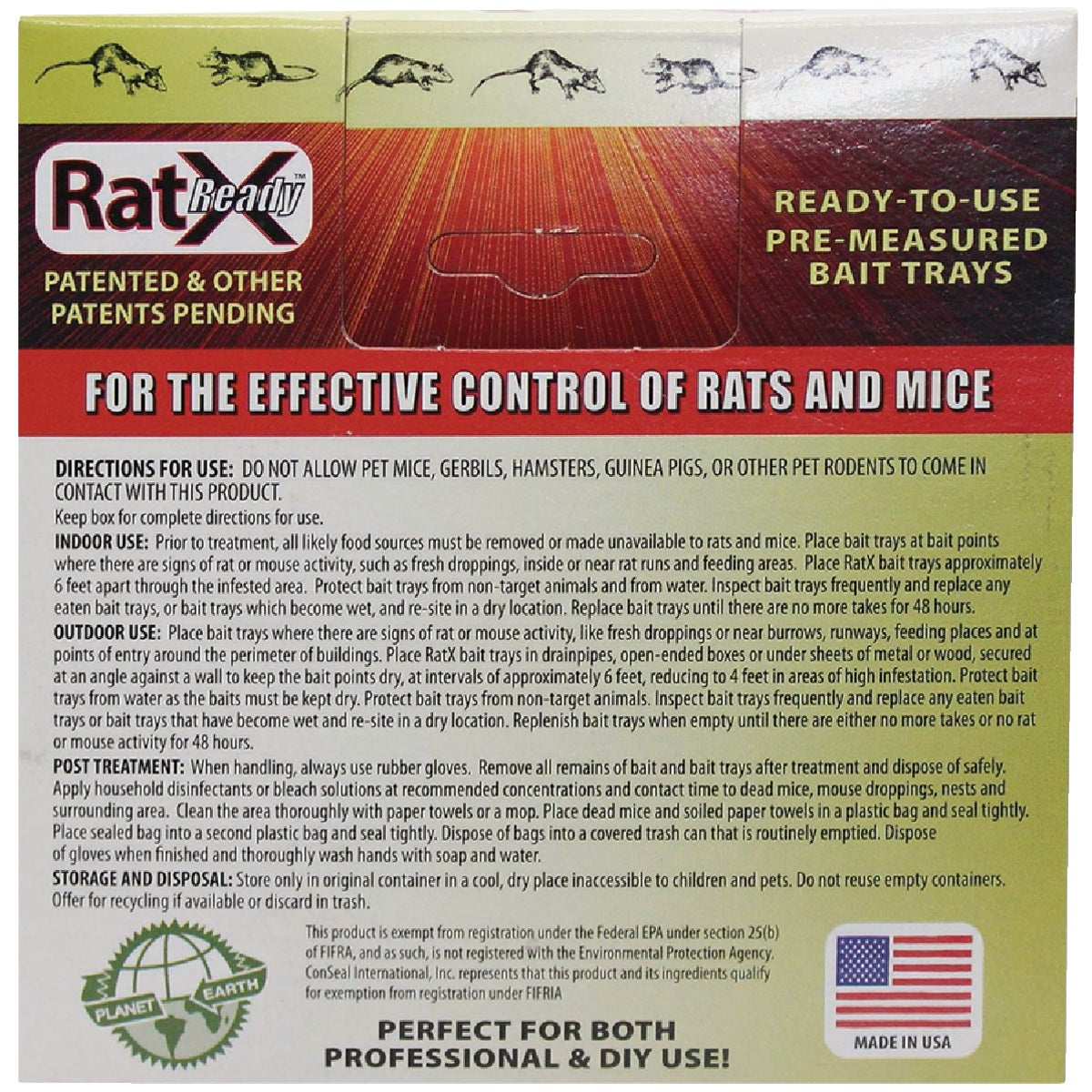 RatX Non-Toxic Ready-to-Use Bait Trays for Mice and Rats (2-Pack) Image 5