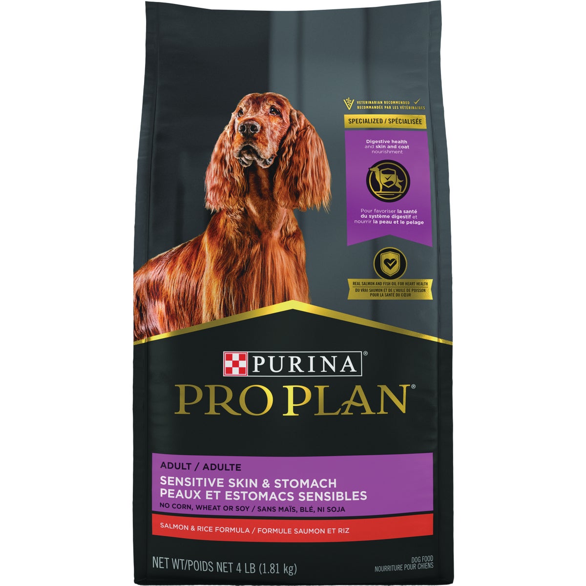 Purina Pro Plan Sensitive Skin & Stomach 4 Lb. Salmon & Rice Flavor Adult Dog Food